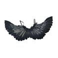 thumbnail image 1 of Alas de ángel para niños, decoración decorativa para cosplay con correas elásticas, accesorios de actuación, accesorios para disfraces de Halloween, Negro, 1 of 8