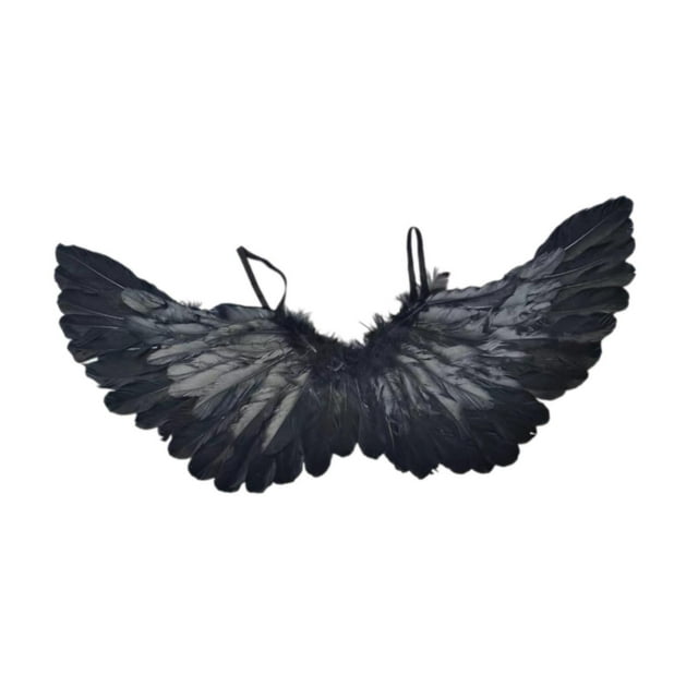 Alas de ángel para decoración infantil Yuyangstore Negro 60 cm x 35 cm