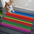 thumbnail image 3 of Mexican Stripes Entryway Rug 2'x3'&nbsp; Non Slip Front Door Mats, Colorful Stripes Modern Art Entrance Rugs Indoor Outdoor Carpet, Washable Floor Mats Small Area Rug for Bedroom Kitchen, 3 of 8