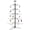 Black, variant on HOHIYA 84 Inch Wrought Iron Christmas Trees Ornament Display Stand Metal Wire Hanger Home Black