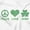 White, variant on Peace Love Irish St Pattys Day Clover Women's Long Sleeve T Shirt Brisco Brands M