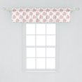 thumbnail image 2 of Ambesonne Floral Window Valance, Berry Branches in Watercolor, 54" X 12", White Cocoa and Vermilion, 2 of 3