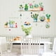 thumbnail image 4 of Kearding Pegatinas de pared de cactus en maceta, decoración de dormitorio, pintura de puerta extraíble, papel tapiz, telón de fondo de TV, Decoración del hogar, 4 of 6
