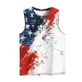 thumbnail image 4 of Women American Flag Tank Top Red White and Blue Tank for Women Womens Red White and Blue Tanks Women Fourth of July Top Women's Casual Independence Day Sleeveless Round Neck Tops, 4 of 4