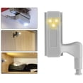 thumbnail image 4 of 10 piezas de luz LED con sensor de movimiento para armario, lámpara de noche para armario, luz de noche para armario (blanco cálido), 4 of 5