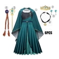thumbnail image 3 of Disfraz con temática de Frozen para niña, vestido de Elsa y Anna, disfraz de fantasía para Halloween, fiesta de cumpleaños, Cosplay, ropa para niños, 3 of 5