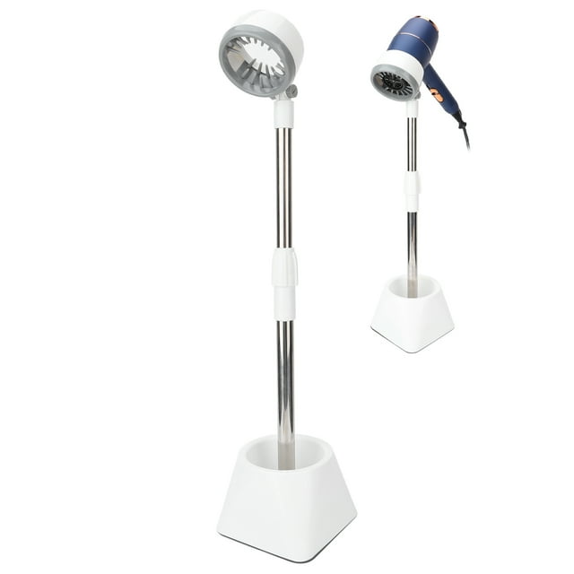 Soporte Para Secador De Pelo, Soporte Para Secador De Pelo Manos Libres, Varilla Retráctil Perezosa Con Base Pesada Para El Hogar Y El Baño