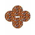 thumbnail image 7 of 15 Inch Round Placemats Set of 4, Blue Pumpkin Fall Non Slip Heat Insulation PP Table Mats, Thanksgiving Maple Leaves Autumn Washable Place Mats for Kitchen Dining Party Table Decor, 7 of 7