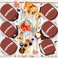 thumbnail image 7 of Btomtd 25pcs 7 Inch Disposable Dining Platess with Rugby Theme Disposable Tableware Set for Party Decoration Supplies and Event Plates Applications, A, 7 of 7