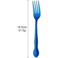 thumbnail image 3 of Stainless Steel Kitchen Dinner Forks 12-Piece Dinner Fork Set 7.3-inch Stainless Steel Forks Classic Flatware Silverware Sets Cutlery Utensils Dinnerware with Flower Edge -Blue, 3 of 6