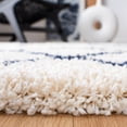 thumbnail image 4 of SAFAVIEH Hudson Jackson Trellis Shag Area Rug, Ivory/Navy, 4' x 6', 4 of 11