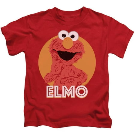 Juvenile: Sesame Street- Smiley Elmo Apparel Kids T-Shirt - Red