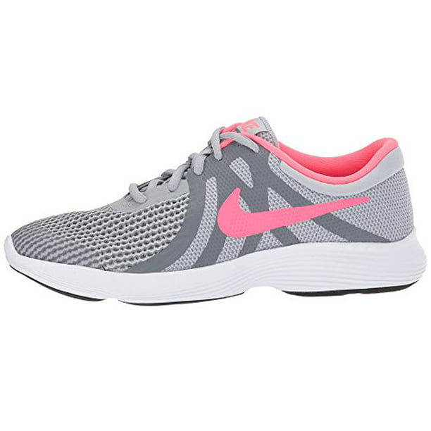 Nike - NIKE Girls' Revolution 4 (GS) Running Shoe, Wolf Grey/Racer Pink ...