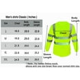 thumbnail image 6 of 2 Pack-High Visibility Long Sleeve T-Shirt Hi Vis Green Work Safety Reflective Tape Class 3 Size: Medium, 6 of 6