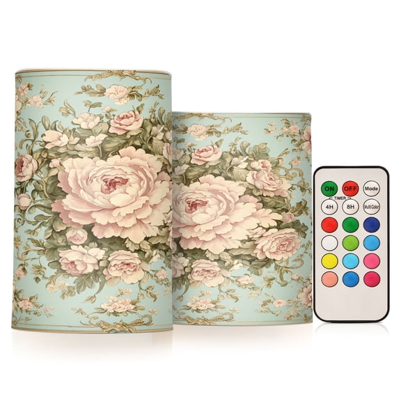 BZSMCE Flameless Candles LED Lights Blossom Design Pattern Creativity Battery Candles
