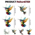 thumbnail image 3 of Hummingbird Stained Glass, Christmas on Sale! Lssam Spirit Birds Hummingbird for Hanging Bird Sun Catchers Indoor Decor Acrylic Birds Christmas Decoration Gifts for Bird Lovers Women, 3 of 9
