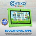 thumbnail image 3 of Contixo 7" Kids Tablet, Ages 3-7, Epic & Lingokids, Kid-Proof Case, Android Tablet, Parental Controls, 32GB - Green, 3 of 10
