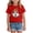 Red, variant on larppty Halloween Shirts for Kids Toddler Pumpkin Face Ghost Skeleton Cotton Tshirt Clothes (Orange,2-3 Years)