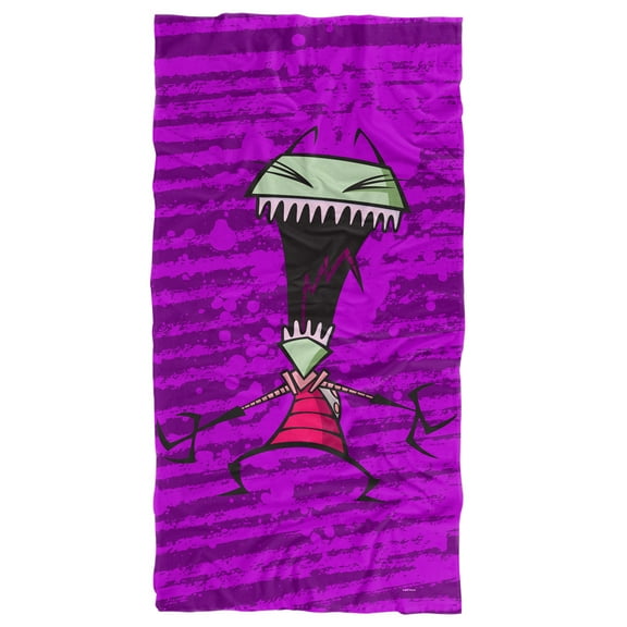 Invader Zim Beach Towel, 30"x60", Invader Zim Scream Beach Towel
