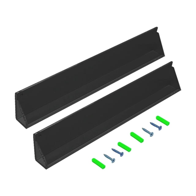 2 soportes para exhibir tarjetas, estante organizador de pared, estante de almacenamiento de protección para Negro