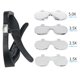 thumbnail image 2 of Lupas recargables, lupas de cabeza con luces LED y lentes desmontables 1.5X, 2.5X, 3.5X, 5X, la mejor lupa para anteojos, 2 of 5