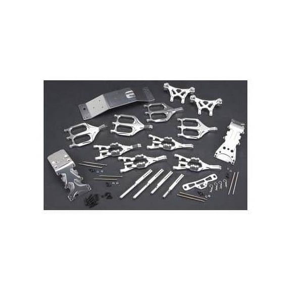 Integy RC Toy Model Hop-ups T3035SILVER Suspension Kit Monster Evolution-5 for T-Maxx (4907, 4908)