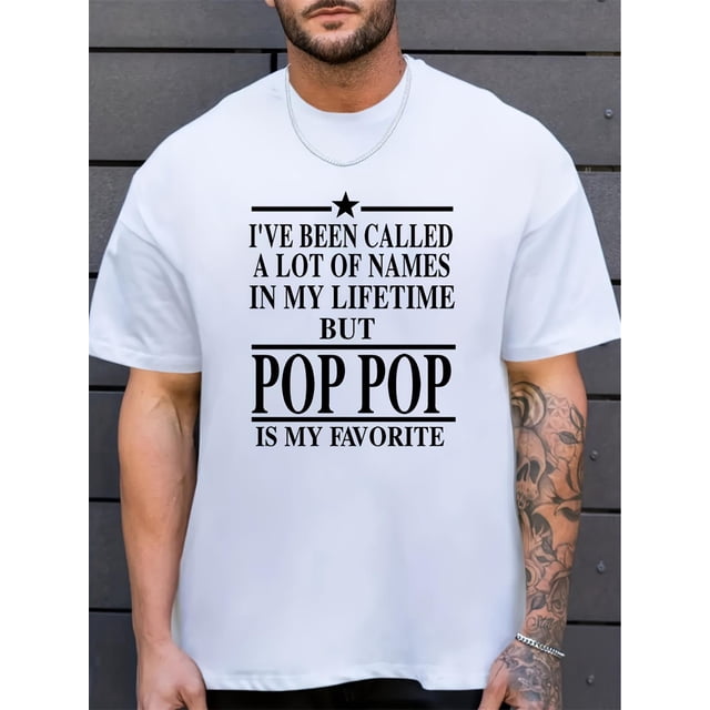 T-shirt Graphique Décontracté pour Hommes - "Slogan Imprimé, Vert Olive, Polyester Léger, Col Rond, Manches Courtes, Coupe Ample, Lavable en Machine, Confort Toutes Saisons pour Adultes, Tenue Décontractée Adulte / Impression Audacieuse S