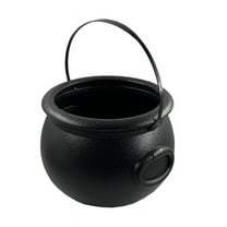 CASAFUN Halloween Trick or Treat Black Witch Jar Bucket 9Pcs,Candy Basket and Buckets for Trick or Treating, Halloween Pails with Handle for Kids Halloween Party Favors Supplies Props