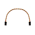 thumbnail image 1 of Twisted 10CM Male to Male Servo Lead (JR) 22AWG Receiver Wire (1pc), 1 of 1
