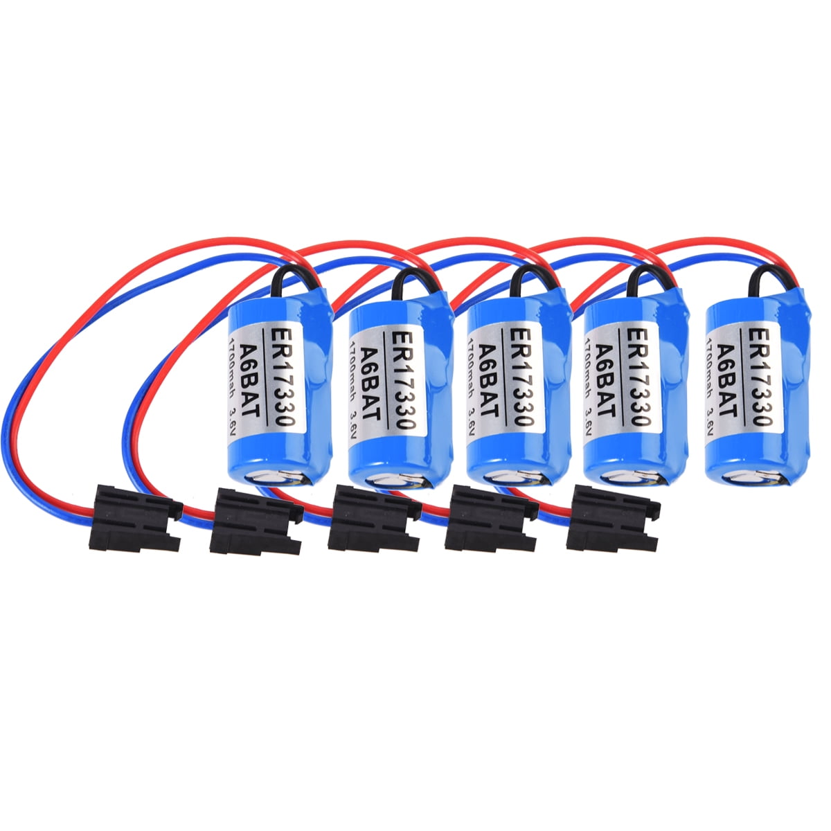 Stecker 4Pcs Mitsubishi PLC Akku A6BAT ER17330V Größe 2//3A 3,6V Li-Ion Akku