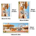 thumbnail image 6 of CCTFS Amusement park cat Machine Washable Non-Slip Rubberback Indoor Runner Rug/Area Rug for Kitchen, Hallway, Kitchen, Entryway, Bathroom, 2 Piece Set - 16''*24''/47''*18'', 6 of 9