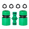 thumbnail image 3 of riego acuario jardineria accesorios conector manguera Manguera de riego de jardín, goma con conector rápido ABS de 1/2 pulgadas, doble macho, adaptador de articulación, conjunto de extensor para tubo, 3 of 5