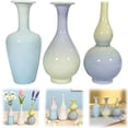 thumbnail image 2 of CoreLiving Ceramic Bud Vase, Small Flower Vase for Centerpieces, Modern Farmhouse Decor, Gradient Glaze Decorative Vase for Living Room and Office 1 count, 2 of 7
