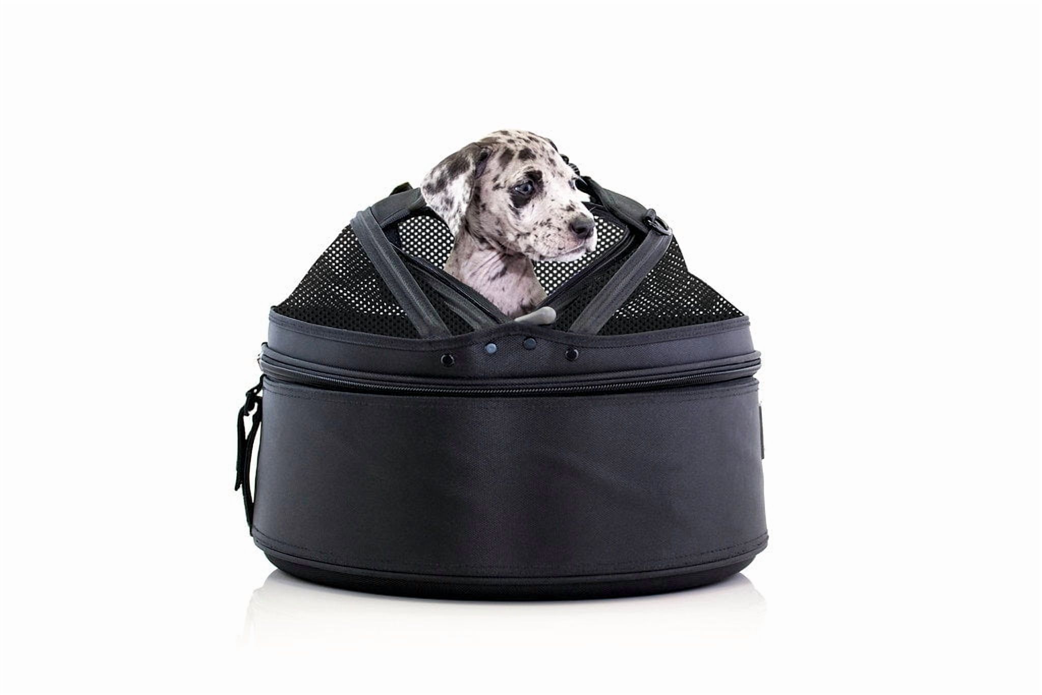 Sleepypod Mobile Pet Bed — Multi-use Travel Pet Bed, Crash-Tested Car Seat, & Carrier for Dogs and Cats up to 15 Pounds (Jet Black)