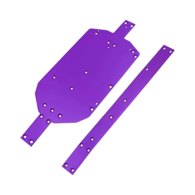 Bunblic Metal Chassis Guard Plate with Stiffener Easy Installation Upgrade RC Car Chassis Guard Rail Kit for 14209 14210 Model Trucks Violet