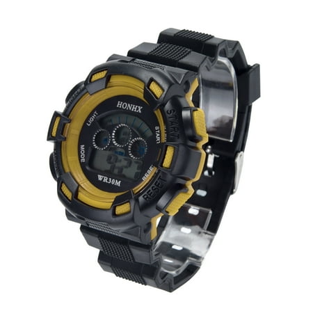 amousa Watch Waterproof Children Boys Digital LED Sports Watch Kids Alarm Date Watch Gift