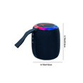 thumbnail image 2 of Altavoces Bluetooth Inalámbrico, Altavoz Colgante Bluetooth con Luces Coloridas Y Ranura para Tarjetas para Senderismo en Bicicleta, 12x9.5x9.5cm / 4.72x3.74x3.74In Accesorio de Mochila Ideal, 2 of 7