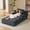 Dark Grey, variant on 80 Inch Chaise Lounge Chair Indoor, Oversized Corduroy Upholstered Boneless Sofa Bed, Deep Seat Sleeper Couch Reading Chairs, Cloud Sofas Couches for Living Room, No Assembly Required (Brown)