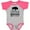 Baseball Heather and Hot Pink, variant on Little Brother Native Buffalo Boys Baby Bodysuit