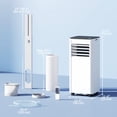 thumbnail image 3 of HOMCOM 8000 BTU Portable Air Conditioner, AC Unit with Dehumidifier & Fan, 3 of 10