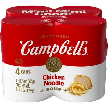 Campbell's Condensed Chicken Noodle Soup, 10.75 Ounce Can (Pack of 4)