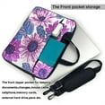 thumbnail image 3 of YFYANG 14 inch Universal Laptop Bag Oxford Cloth Laptop Sleeve, Multi-functional Purple Vintage Floral Notebook Computer Messenger Bag Handbag, 3 of 8