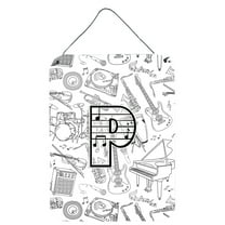 Letter P Musical Note Letters Wall or Door Hanging Prints