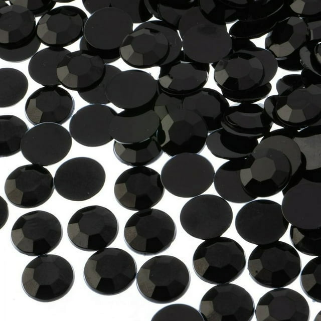 CHUANK John Bead 400-Piece 12mm (SS50) | Royal Blue Acrylic Round Flat Back Rhinestones