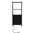 thumbnail image 4 of Miekor Furniture Nightstands Set of 2, with Charging Station, Smart Nightstand with Night Light, Modern Night Stand with Bookshelf, Bedside Tables with Storage Cabinet for Bedroom, Black MK6677, 4 of 8