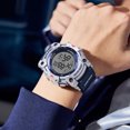 thumbnail image 6 of SMAEL Round Men Tactical Digital Watch 5ATM Waterproof TPU Strap Digital Sports Watch, 6 of 7