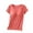 Watermelon Red, variant on Ecqkame Summer Tops for Women 2024 Solid Color Short Sleeve Round Neck Padded Lightweight Breathable Tops Workout Tops for Women Blue M