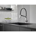 thumbnail image 2 of Delta Pivotal Single Handle Exposed Hose Kitchen Faucet, Chrome, 2 of 7