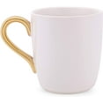thumbnail image 5 of My Emotional Support Classic White and Gold Tone 16 Ounces Stoneware Coffee Mug, 5 of 6