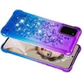 thumbnail image 4 of Case for Galaxy A26 5G,Flowing Bling Liquid Gradient Sparkle Moving Glitter Quicksand Waterfall Anti-Fall Girls Women Protect Phone Case for Samsung Galaxy A26 5G (Purple/Blue), 4 of 14